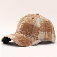 Gorra de Béisbol Unisex de Lana de 6 Paneles, Estilo Británico, de Alta Calidad, para las Cuatro Estaciones, Ajustable, a la Moda, 2026