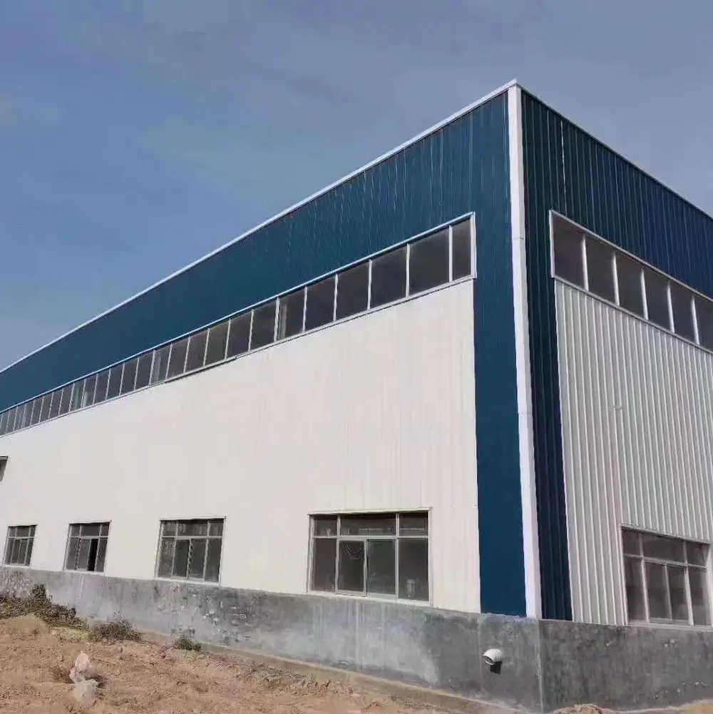 prefabricated steel roof frame factory supplies galvanized steel structure building for sale