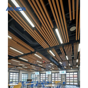 Thiết kế dịch vụ cho các trường học & Thương mại không gian trang trí chống cháy giả nhôm vách ngăn Trần Dải gạch hình dạng - Product Image 2