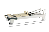Machine de Pilates Reformer Professionnelle en Bois 2026 |   Équipement de Pilates Oak Maple Studio pour la maison et la salle de sport