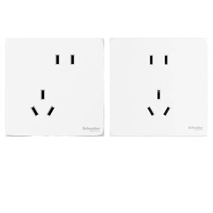 Enchufe de Pared Schneider Electric Tipo 86, 10A 250V, Panel Empotrado, Monopolar, Doble Control, Cinco Orificios - Product Image 1