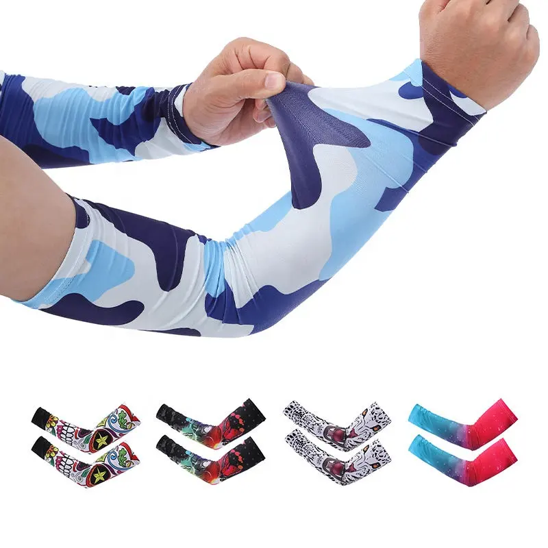 Custom Wholesale Arm Covers Basketball Football Ciclismo Arm Warmers Sports For Men Women Cycling Arm Sleeves Uv Protection