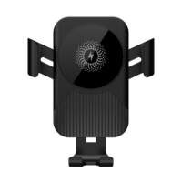 Support de téléphone intelligent pour voiture avec chargeur sans fil Type-C à charge rapide, fixation automatique sur grille d'aération - Compatible multi-appareils et pratique
