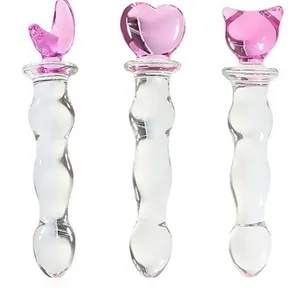 Wholesale high quality glass dildos Anal plug toys glass crystal dildos