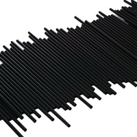 NEWELL 100 pièces/paquet Pailles à cocktail jetables en plastique noir pliables de 26 cm pour bar, mariage, fournitures de fête