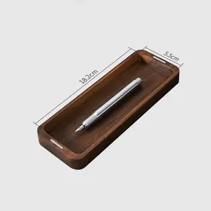 Boîte à crayons en bois sculpté écologique à succès, porte-<span class=keywords><strong>stylo</strong></span> mural, rangement pour la maison et le bureau - Product Image 5