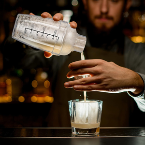 12oz Plastic Cocktail Shaking Cups with <strong>Measurement</strong> Scales Clear <strong>Drink</strong> Mixer for Beer and Cocktails - Product Image 5