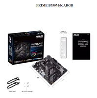 Motherboard Desktop PR-IME B550M-K ARGB Micro ATX AM4 Grosir, Dual Slot M.2, PCIe 4.0, Realtek Ethernet, DisplayPort, SATA 6