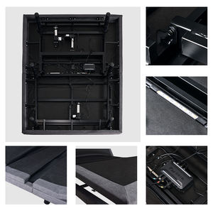 Электрическая регулируемая кровать Tecforcare с массажем, размер Queen, металлическое основание кровати с регулировкой, с пультом дистанционного управления, в наличии в США - Product Image 4