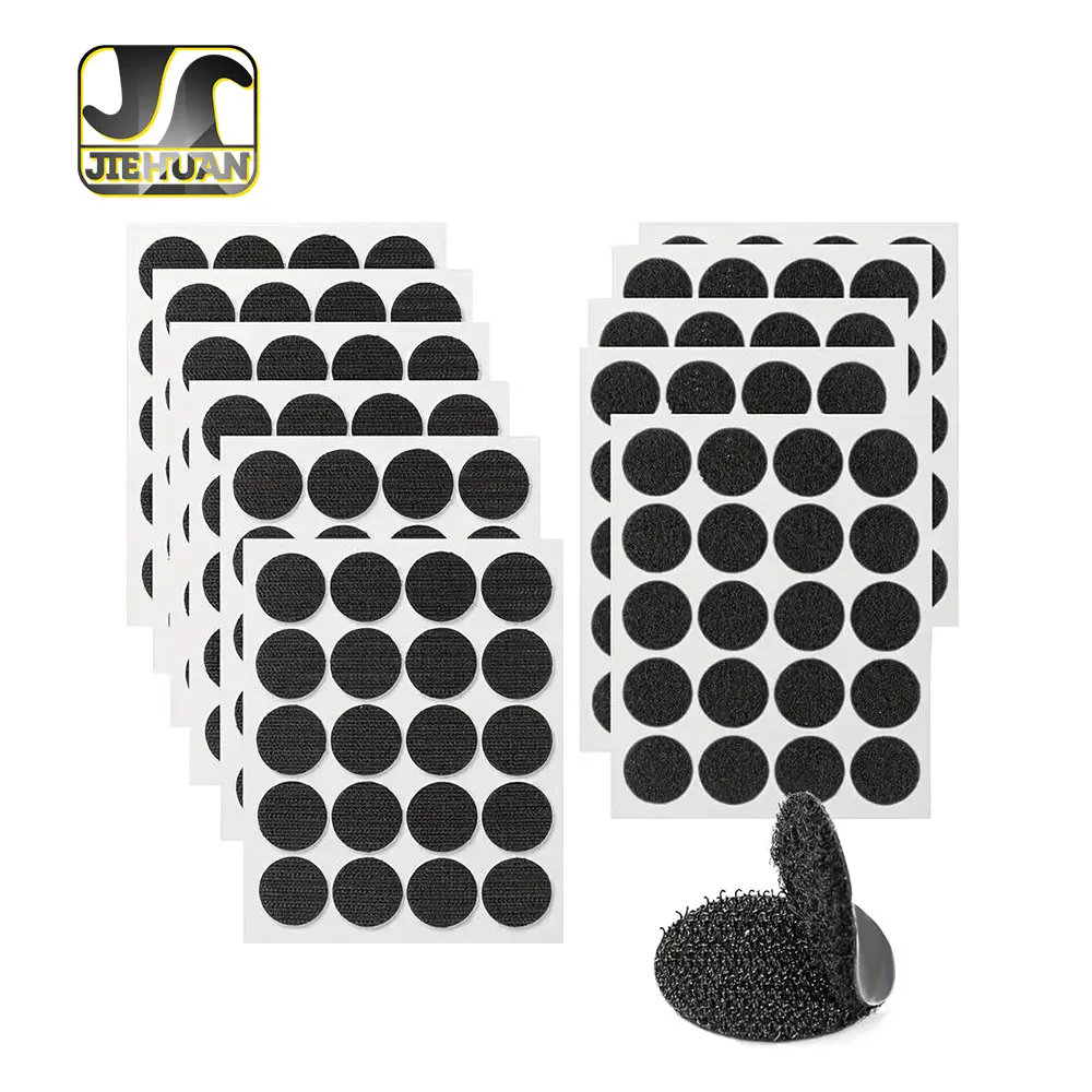 JieHuan super factory custom full nylon eco-friendly hook and loop velcroes sticky dots for Children's toys