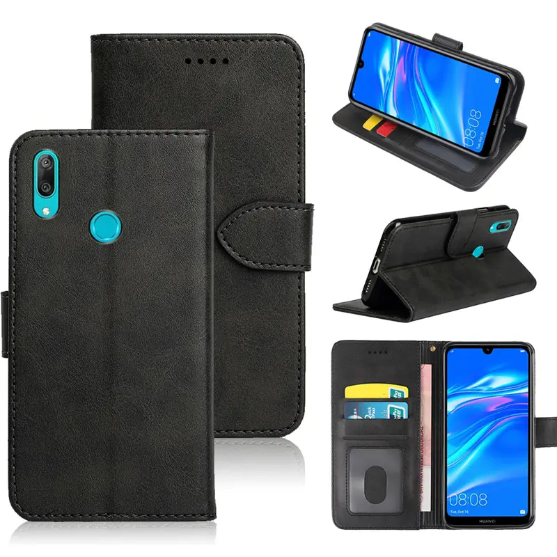 Leather Wallet Cases Strong Magnetic Magnet Phone Flip Cover For Huawei Y9A Y9s Y9 Prime Y7P Y7A Y7s Y7 Pro Cover Case