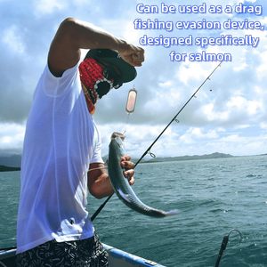 Leurre métallique de pêche au saumon et à la truite, type flasher de 4,5 pouces pour pêche en eau profonde, avec fonction de plongée et de dérive, et dispositif de fuite (dodger) - Product Image 5