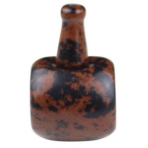 <b>Red</b> Obsidian Buddha Head 18MM 20MM For <b>Bracelet</b> Making Stone Beads Irregular Shape - Product Image 5