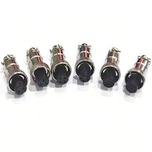 工場価格 GX12-6P 航空プラグとソケット GX12-2-3-4-5-6-7 コアコネクタ 工業グレード IP65 オス・メスコネクタ - Product Image 3