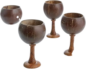 Decoraciones, Vajilla, Copa de Vino de Cáscara de Coco, Tazón de Coco - Product Image 1