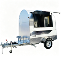 Mini camion de restauration, remorque de camping, chariot de restauration pour hot-dogs, camion de restauration mobile, cuisine entièrement équipée