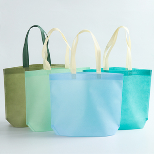 Wholesale Cheap Promotion Colorful logo Printed Custom Size Non Woven Bags Shopping Tote Non Woven Bags with Custom Printed logo
