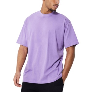 Camiseta de Lujo para Hombre de Talla Grande, 100% Algodón, Color Sólido, Transpirable, con Impresión por Sublimación Personalizada para Fitness - Product Image 4