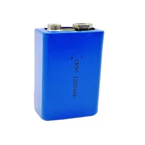 Batterie de colonne de dioxyde de manganèse au lithium 9V 800mAh CR9V pour détecteur de fumée