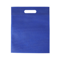 Bolsas de Transporte Planas Azul Rey Personalizadas, de Tela No Tejida, con Impresión de Logotipo, para Empaquetado de Mercancía Comercial