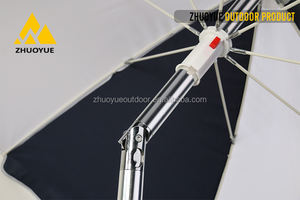 Sombrilla de playa personalizada azul marino de 2M de alta calidad, sombrilla de <span class=keywords><strong>Patio</strong></span> al aire libre con Control Manual, sombrilla publicitaria - Product Image 4