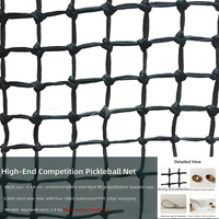 Filet de pickleball professionnel de qualité tournoi, double couche, 6700 mm x 910 mm, intérieur/extérieur, toutes saisons, compétitions, sans cadre