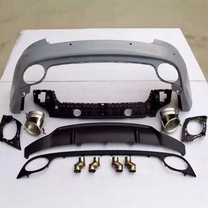 <b>Rear</b> Bumper Body Kits with <b>Exhaust</b> for Audi A5/S5 09-16 B8/B8.5 Bolt-On Sport Approval 2/4 Doors - Product Image 3