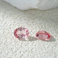 Stars gem Pink Padparadscha Farbe Lose Edelstein 1CT 2CT 3CT Oval Cut Lab Grown Sapphire für Schmuck