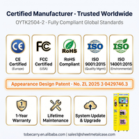 OYTK2504-2 Distributeur automatique de nettoyage de casques à double compartiment OEM ODM avec personnalisation de marque pour les distributeurs