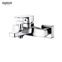 Robinet de salle de bain simple à 2 fonctions, douche, robinet chromé poli