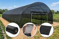 Filet d'ombrage noir 4x50m 35%-95% pour serre, couverture pare-soleil en HDPE anti-UV, écran de jardin extérieur durable