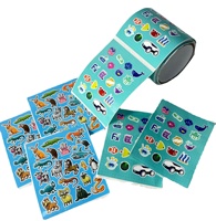 Cartoon Animals Hello Cat Stickers Dinosaurs Cat Girls and Boys Stickers PVC Cartoon Kids Wall Stickers