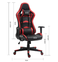 Chaise de jeu inclinable vendue directement par l'usine, chaises de jeu pas chères avec repose-pieds
