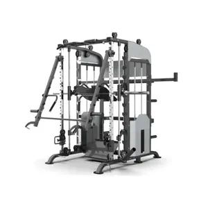 Produsen peralatan Gym mesin Crossover kabel rak jongkok daya multifungsi mesin Smith untuk penggunaan di rumah