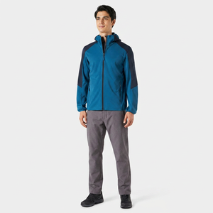 Veste Softshell Homme Grande Taille Finer Threads – Bleu Noir Uni, Imperméable, Respirante, Coupe-Vent, Fermeture Éclair, Personnalisable – Vente en Gros - Product Image 1