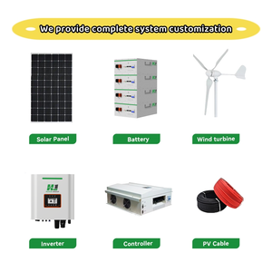 ระบบไฮบริดพลังงานแสงอาทิตย์ 5KW/6kw/8kw/10KW 5000 วัตต์ สำหรับบ้าน พร้อมแผงโซลาร์เซลล์ 30KW แบตเตอรี่ ตัวควบคุม MPPT รุ่น HJ-H05-O05-03H ชุดสมบูรณ์ - Product Image 3