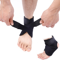 Sangle de compression respirante et flexible en polyester et coton unisexe pour la protection de la cheville et le soutien articulaire pour le football et le basketball