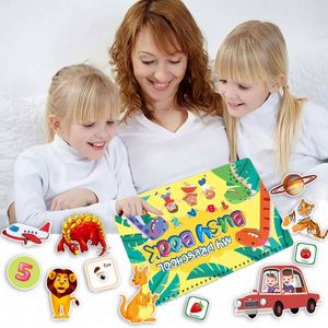 Preschoolers Best <b>Gift</b> Early Educational First Busy Sticker Multifunctional Learning Activity Book - Product Image 2