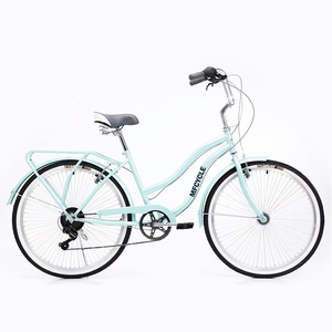 Vélo de ville <span class=keywords><strong>hybride</strong></span> rose pour <span class=keywords><strong>femme</strong></span>, taille 28, 28 <span class=keywords><strong>pouces</strong></span>, simple vitesse, avec panier, en aluminium, style vintage, vélo de plage, vélo urbain - Product Image 3