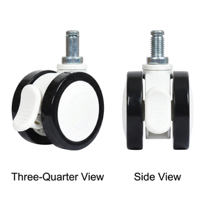 Rueda Giratoria VIMA para Sillas de Oficina y Muebles Pequeños, de PVC de 2.5 Pulgadas, con Freno, para Uso Médico Hospitalario - Product Image 3