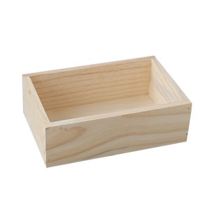 Square wooden small flowerpot decorative storage wooden box