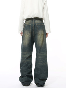 Jeans da Uomo Adrift Wash Ocean Current Fade, Pantaloni in Denim Skinny Fit Effetto Ondulato, Vendita all'Ingrosso - Product Image 2