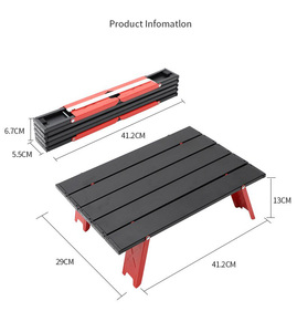 Hot Sale Products Universal Aluminum <strong>Folding</strong> Portable Small Egg <strong>Roll</strong> Camping <strong>Table</strong> Lightweight - Product Image 5