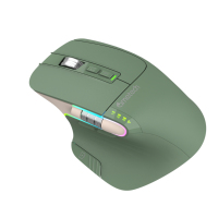 Mouse senyap nirkabel isi ulang, Mouse komputer ergonomis dengan Sensor 3220 presisi tinggi yang dapat diisi ulang