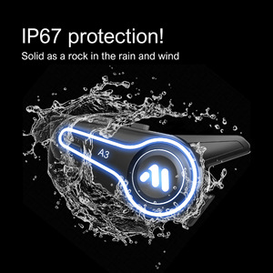 Auriculares para Casco de Motocicleta con Batería de Larga Duración y Control por Voz para Cascos Integrales y Abiertos, Modelo A3 Nuevo - Product Image 2