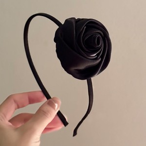 ربطة رأس للفتيات على شكل زهرة ورد لحفلات الزفاف ، ربطة رأس وردية للفتيات - Product Image 3