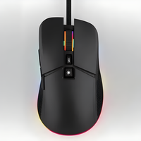 Souris de jeu filaire RGB 7 touches OEM 7 boutons 7200 DPI LED optique USB souris d'ordinateur souris de jeu souris silencieuse pour PC portable Gamer