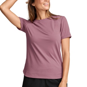 เสื้อยืดออกกำลังกายผู้หญิงมาใหม่ ผ้าฝ้าย 100% ถักลาย 3 มิติ ราคาถูก ขายส่งสำหรับฤดูร้อน - Product Image 1