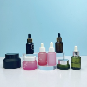 Frascos de Vidrio Esmerilado Verde con Hombro Inclinado, Personalizables, de 15ml, 30ml, 50ml y 100ml, Nuevo Diseño, para Cosméticos y Cremas - Product Image 4