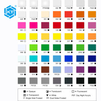 Feuille acrylique de 3 mm, couleur personnalisée, blanc, noir, rouge, acrylique, panneau en plastique, vente en gros